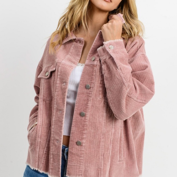 Mauve Corduroy Jacket - Picture 4 of 6